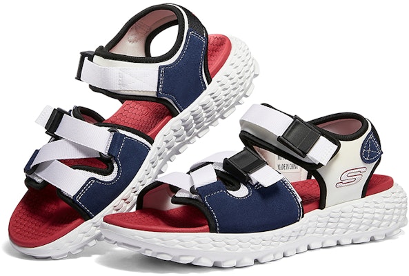 Skechers Monster Sandal 'White Blue Black' 237296-WMLT Lookbook Skechers Monster Sandal 'White Blue Black' 237296-WMLT