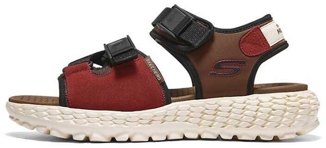 斯凯奇怪兽魔术贴平底户外功能运动凉鞋棕色 237296-BRMT Buy 斯凯奇怪兽魔术贴平底户外功能运动凉鞋棕色 237296-BRMT