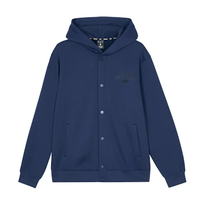 Skechers Navy Blue Breathable Hooded Running Jacket Casual Comfort Style L324M052-00DU