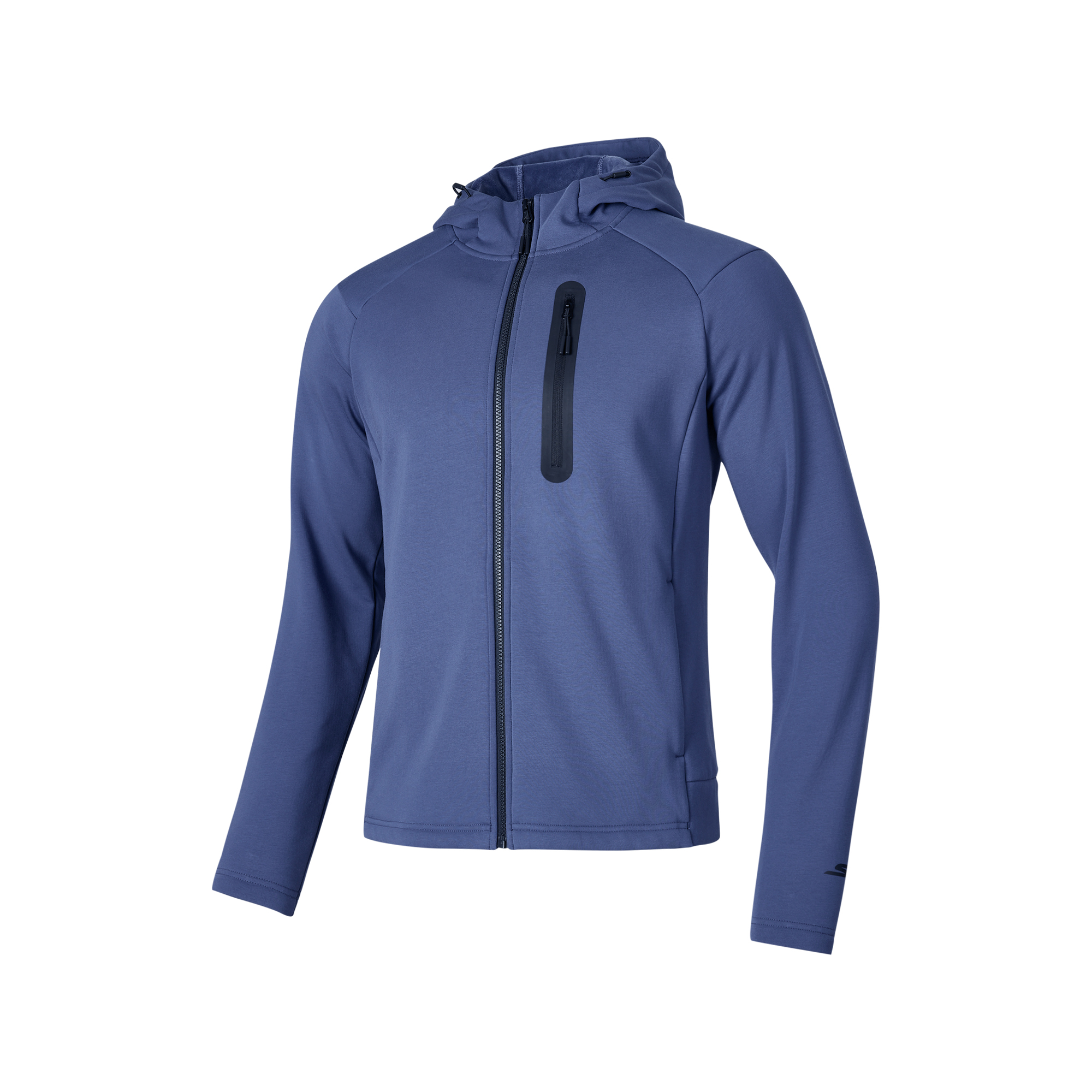 Skechers Navy Blue Logo Hooded Jacket - Comfortable & Stylish P424M169-02QT