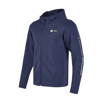 Skechers Navy Letter Print Hoodie Zip Jacket P423M095-02MZ