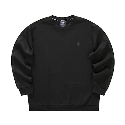 Skechers New Wave Pullover Sweatshirt Solid Color Carbon Black L422M090-175239
