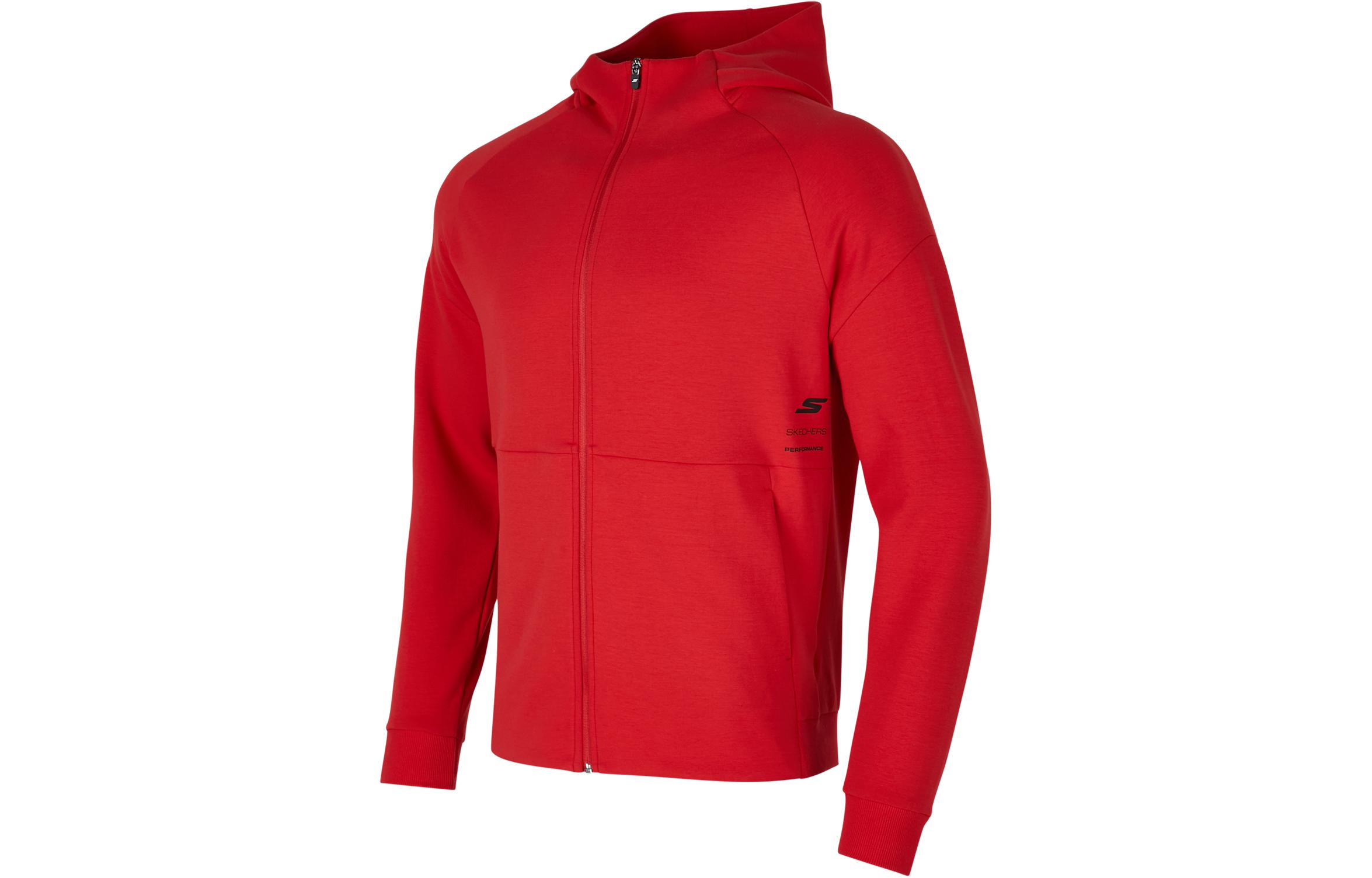 Skechers New Year Series Urban Red Hooded Windbreaker Running Jacket P423M058-03BW