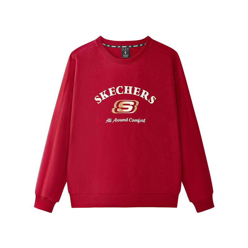 Skechers New Year Unisex Windproof Warm Casual Sweatshirt - Red L125U077-03LC