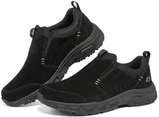 Skechers Oak Canyon 減震防滑耐磨 低幫運動休閒鞋 全黑色 Lookbook Skechers Oak Canyon 減震防滑耐磨 低幫運動休閒鞋 全黑色