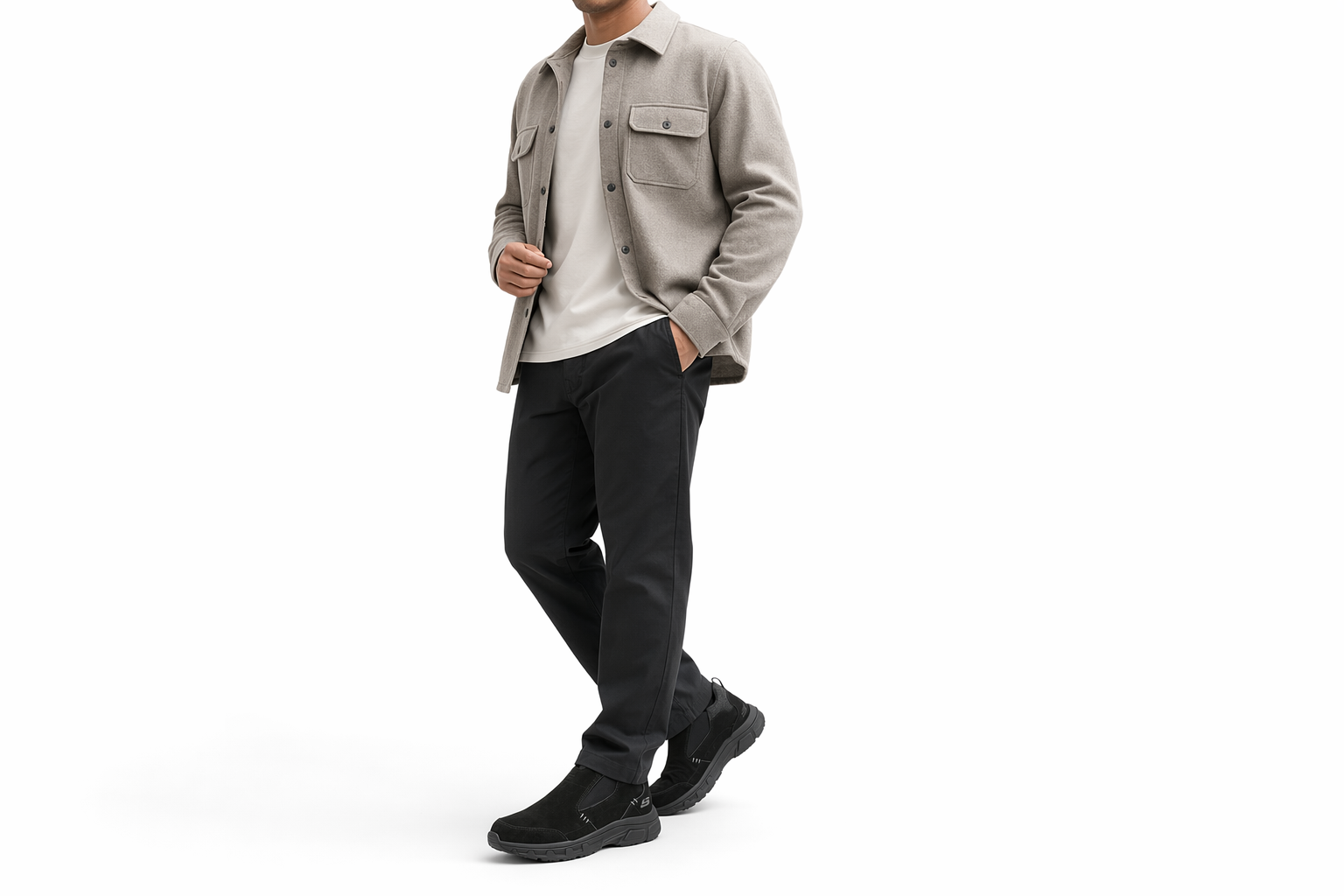 Order Skechers Oak Canyon 減震防滑耐磨 低筒 運動休閒鞋 黑色
