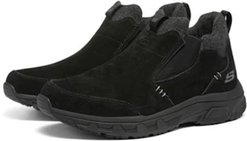 Shop Skechers Oak Canyon 減震防滑耐磨 低筒 運動休閒鞋 黑色