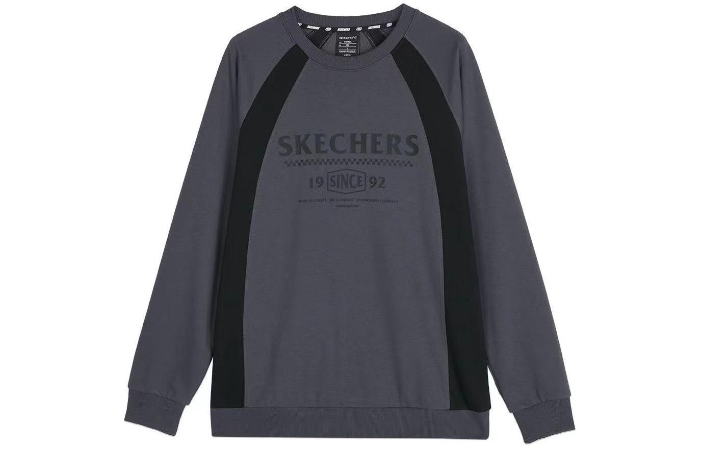 Skechers Odyssey Gray Crewneck Pullover Sweatshirt L423M131-026R
