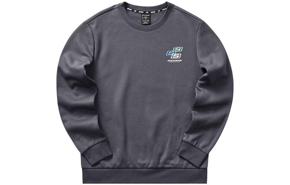 Skechers Odyssey Gray Fleece Knit Pullover Sweater - Vibrant Leisure Series L322M083-026R