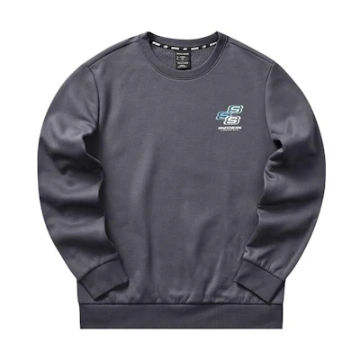 Skechers Odyssey Gray Fleece Knit Pullover Sweater - Vibrant Leisure Series L322M083-026R