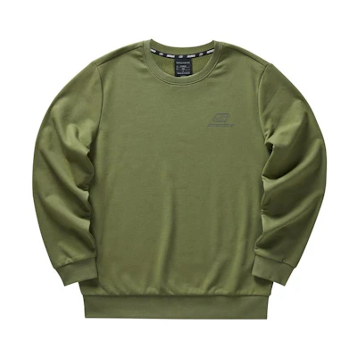 Skechers Olive Green Solid Pullover Fleece Sweatshirt Unisex L422U222-015R
