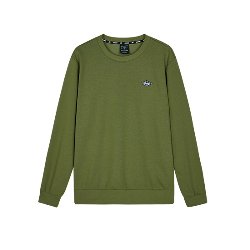Skechers Olive Green Unisex Crewneck Drop Shoulder Long Sleeve Sweatshirt L323U076-015R