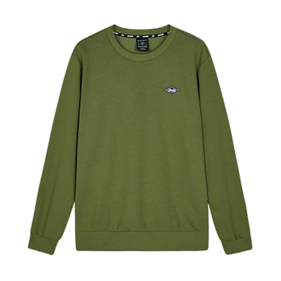 Skechers Olive Green Unisex Crewneck Drop Shoulder Long Sleeve Sweatshirt L323U076-015R