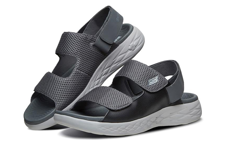 Lookbook Skechers On-The-Go 600 'Black Grey' 55362-BKGY