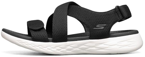 Skechers On-The-Go 600 'Black White Comfort Lightweight Sport Sandal' 140027-BKW Skechers On-The-Go 600 'Black White Comfort Lightweight Sport Sandal' 140027-BKW