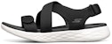 Skechers On-The-Go 600 'Hitam Putih Sandal Sukan Ringan & Selesa' 140027-BKW