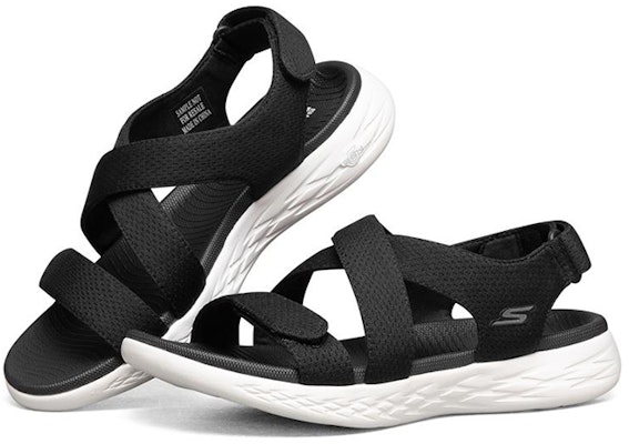 Skechers On-The-Go 600 'Sandal Olahraga Ringan Nyaman Hitam Putih' 140027-BKW Lookbook Skechers On-The-Go 600 'Sandal Olahraga Ringan Nyaman Hitam Putih' 140027-BKW