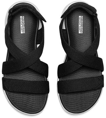 Skechers On-The-Go 600 'Black White Comfort Lightweight Sport Sandal' 140027-BKW Shop Skechers On-The-Go 600 'Black White Comfort Lightweight Sport Sandal' 140027-BKW