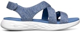 Order Skechers On-The-Go 600 'Sandal Sukan Ringan Biru Keselesaan' 140027-BLU