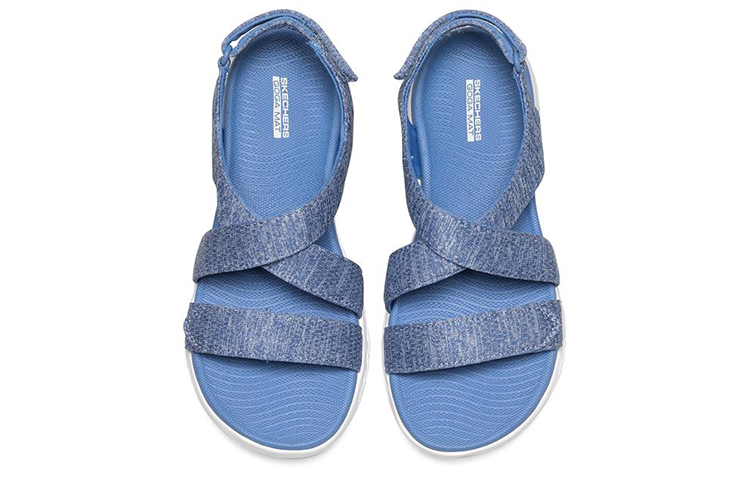 Shop Skechers On-The-Go 600 'Sandal Sukan Ringan Biru Keselesaan' 140027-BLU