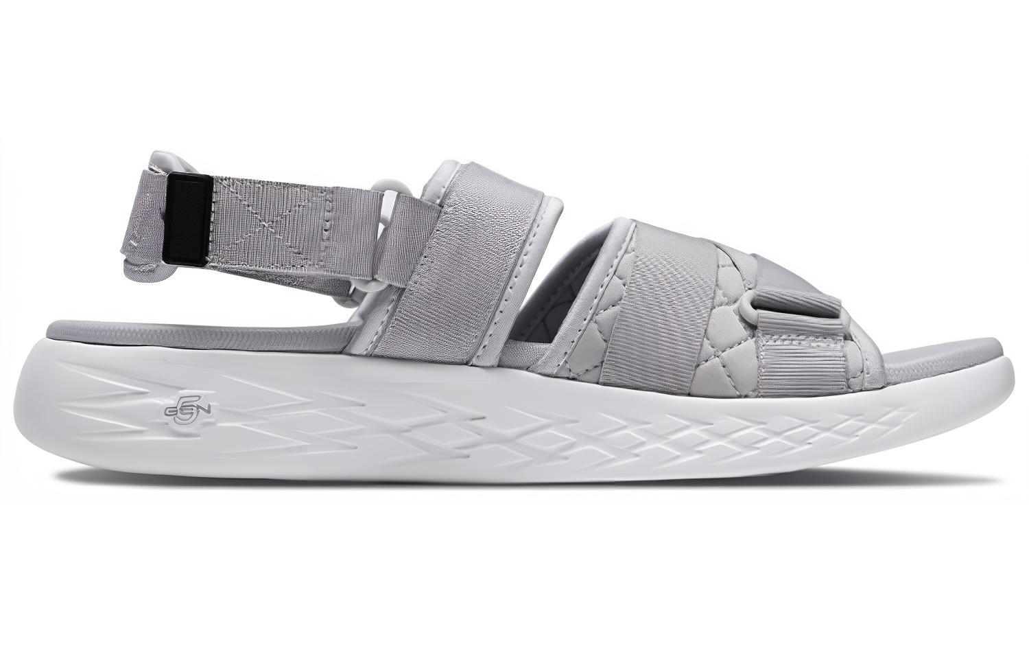 Order Skechers On-The-Go 600 Sandals Grey/White 55367-LTGY