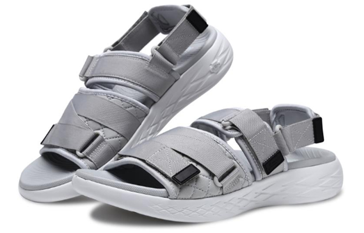 Lookbook Skechers On-The-Go 600 Sandals Grey/White 55367-LTGY