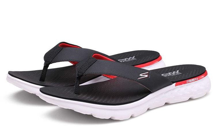Lookbook Skechers On The Go 400 ''Zwart Rood'' 54256-BKRD