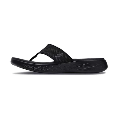 Skechers On The Go 600 'Cushioned CMFT Black Flip-Flops'