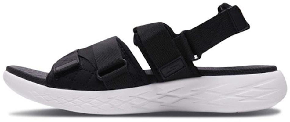 Skechers On-The-Go 600 Black Sandals 'Black White' 55367-BKW Buy Skechers On-The-Go 600 Black Sandals 'Black White' 55367-BKW