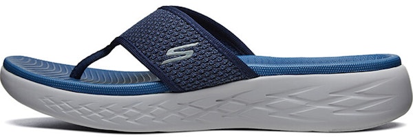 Skechers On-The-Go 600 Soft Sole Wear-Resistant Flip-Flops Blue 55375-NVBL Skechers On-The-Go 600 Soft Sole Wear-Resistant Flip-Flops Blue 55375-NVBL