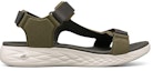 Order Skechers On The Go 600 Velcro Sandal Hijau Zaitun 55383-OLV
