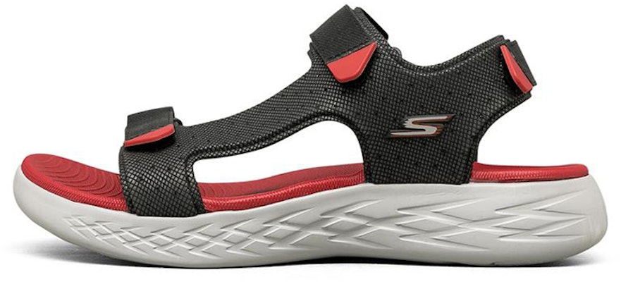 Skechers On The Go 600 Velcro Sandals Black/Red 55383-BKRD Buy Skechers On The Go 600 Velcro Sandals Black/Red 55383-BKRD
