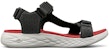 Skechers On The Go 600 Sandal Velcro Hitam/Merah 55383-BKRD