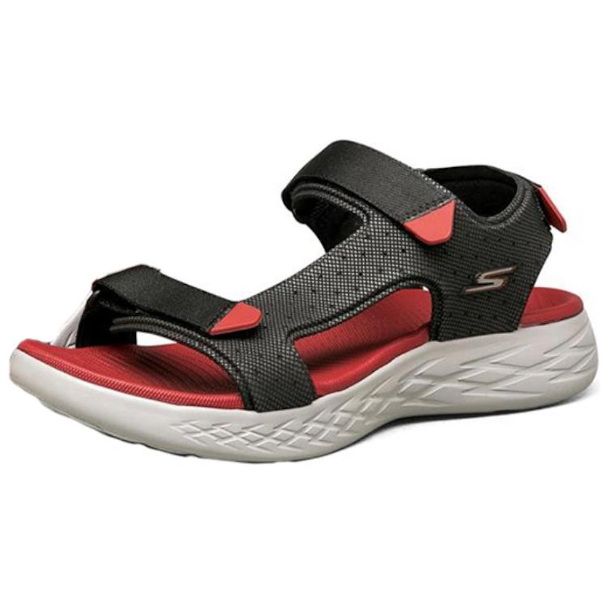 Skechers On The Go 600 Velcro Sandals Black/Red
