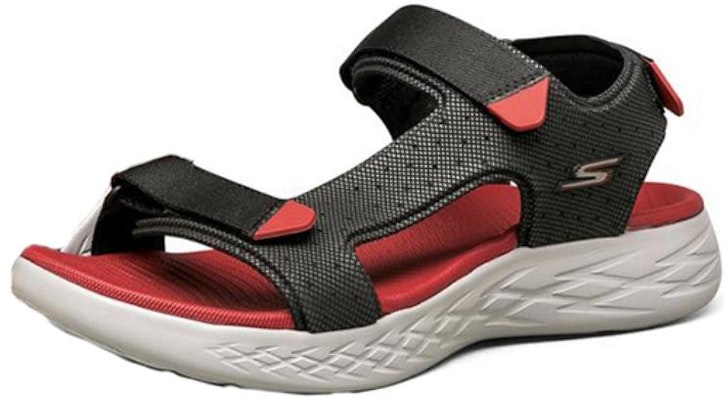 Skechers On The Go 600 Velcro Sandals Black/Red 55383-BKRD Lookbook Skechers On The Go 600 Velcro Sandals Black/Red 55383-BKRD