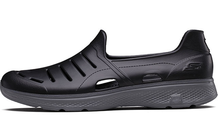 Skechers One Pedal Breathable Black Gray Sandals 'Black Gray' 54270-BKGY