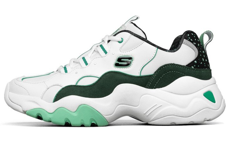 Skechers One Punch x D'lites 3.0 Low-Running Shoes /Green 'White' 666165-WTQ
