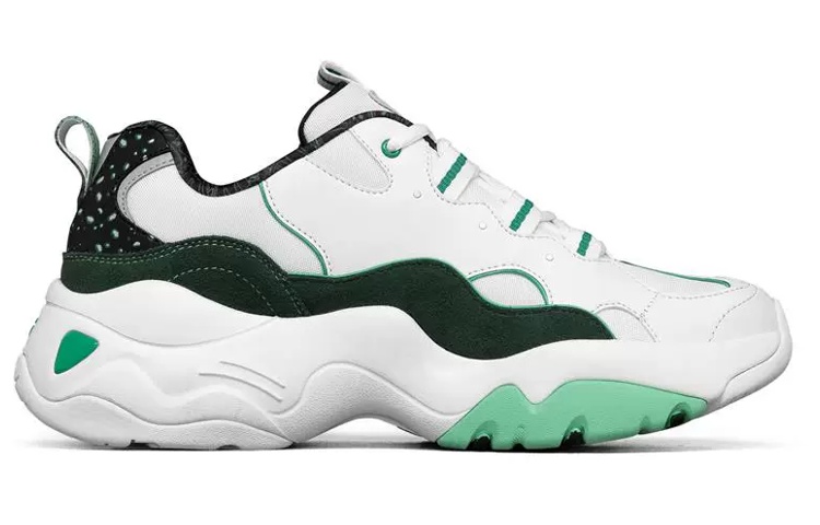 Order Skechers One Punch x D'lites 3.0 Sepatu Lari Rendah/Hijau 'Putih' 666165-WTQ