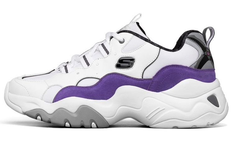 Skechers One Punch D'lites 3.0 Low-Top Running Shoes /Purple 'White'