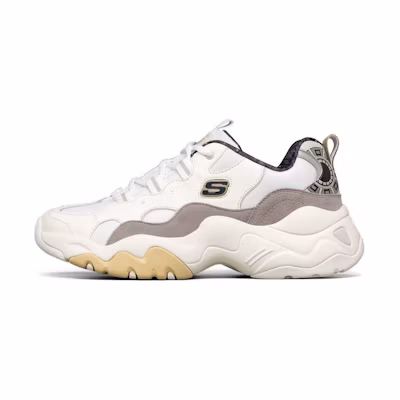 Skechers One Punch D lites 3.0 Low-Top Running Shoes /Grey 'White'