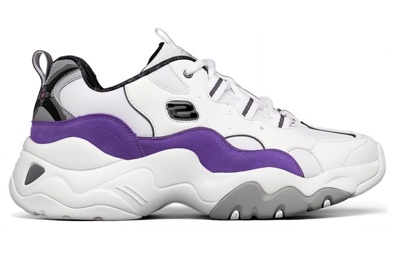 Skechers One Punch D'lites 3.0 Low-Top Running Shoes /Purple 'White' 圖 2