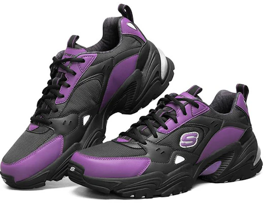 Skechers One Punch x Stamina V2 Scarpe Running Basse /Viola ''Nero'' 666166-BKPR Lookbook Skechers One Punch x Stamina V2 Scarpe Running Basse /Viola ''Nero'' 666166-BKPR