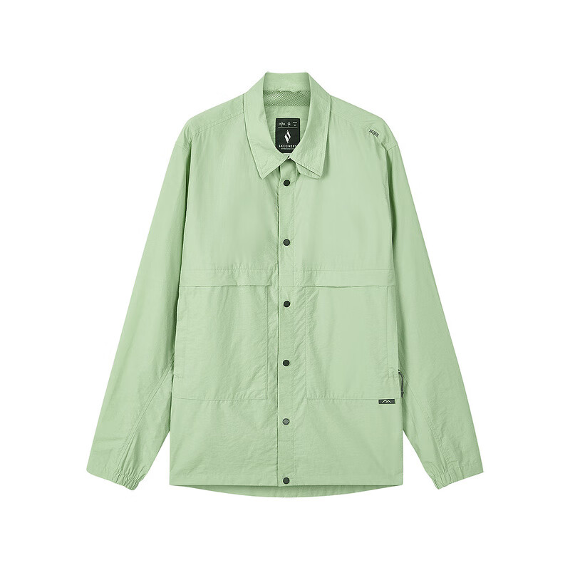 Skechers Outdoor Green Button-Up Long Sleeve Jacket Unisex Casual Workwear L324U027-046S