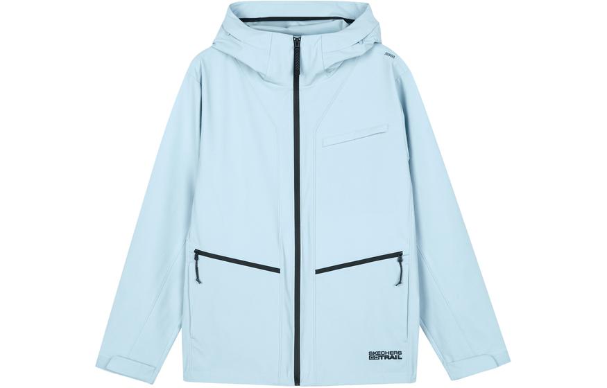 Skechers Outdoor Hooded Jacket - Stylish & Comfortable in Mountain Blue L124M049-02PF