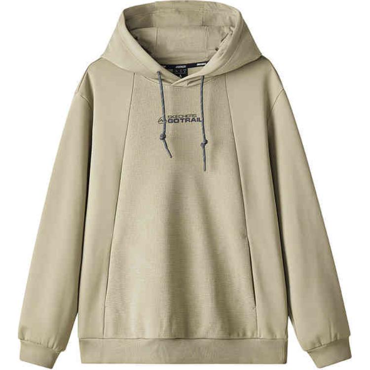 Skechers Outdoor Hoodie Unisex - Silver Sage Beige with Logo Design L424U163-04PK
