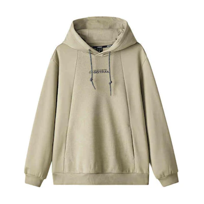 Skechers Outdoor Hoodie Unisex - Silver Sage Beige with Logo Design L424U163-04PK