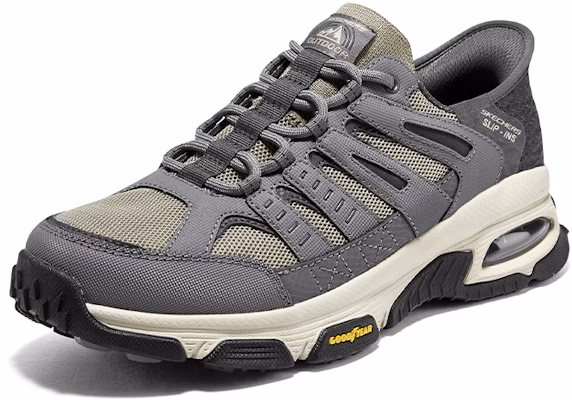 Skechers 舒適百搭 防滑耐磨 低幫 戶外功能鞋 男款 灰色 Lookbook Skechers 舒適百搭 防滑耐磨 低幫 戶外功能鞋 男款 灰色
