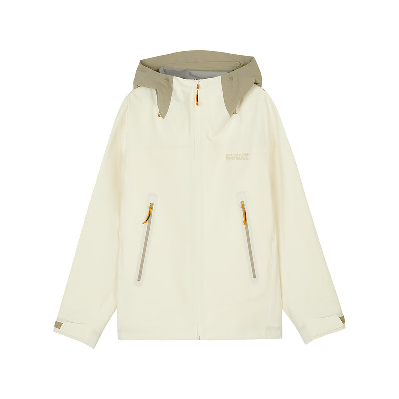 Skechers Outdoor Series  Cream White Hooded Zip-Up Jacket. L324M001-00NA