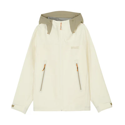 Skechers Outdoor Series Cream White Hooded Zip-Up Jacket. L324M001-00NA