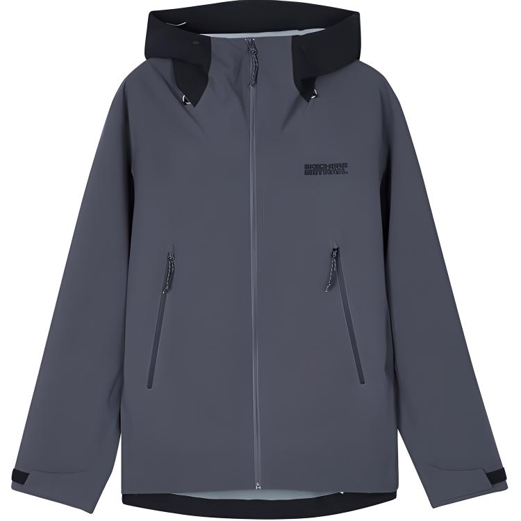 Skechers Outdoor Series AW24 Hooded Woven Jacket Men Periscope Gray L324M001-0403